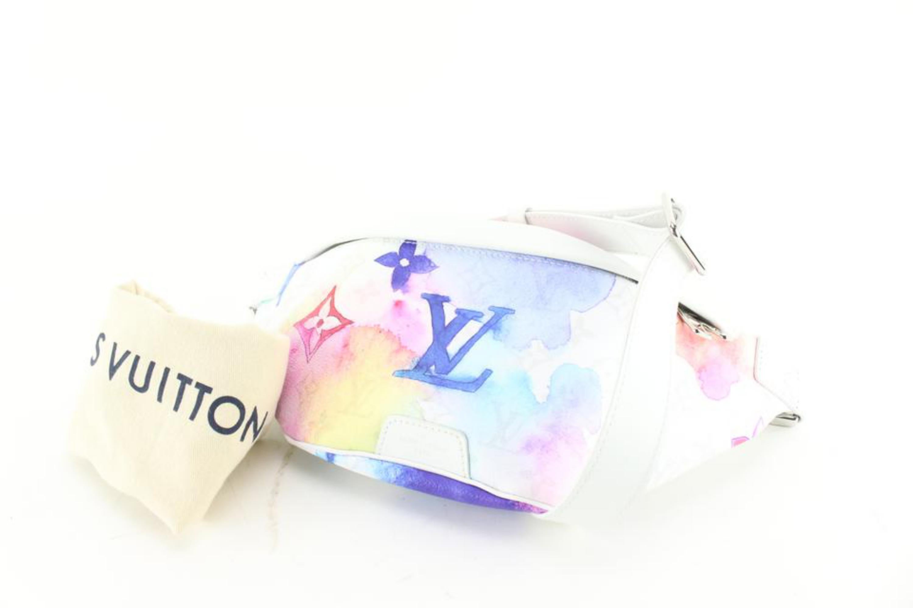 Louis Vuitton Virgil Abloh Monogram Watercolor Bumbag Fanny Pack Banana Bag 72lu 4