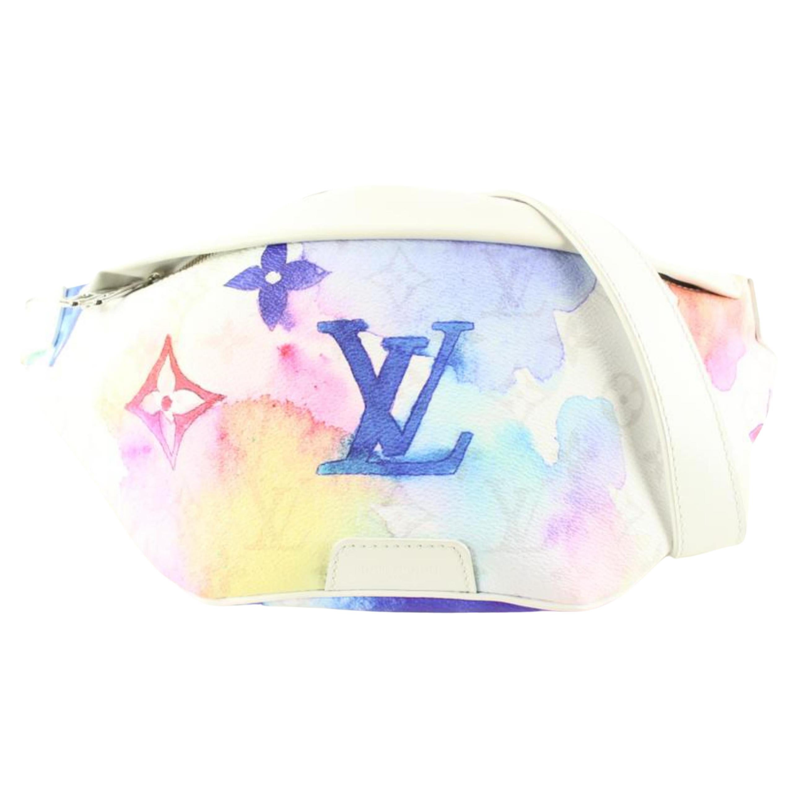 Louis Vuitton Virgil Abloh Monogram Watercolor Bumbag Fanny Pack Banana Bag 72lu