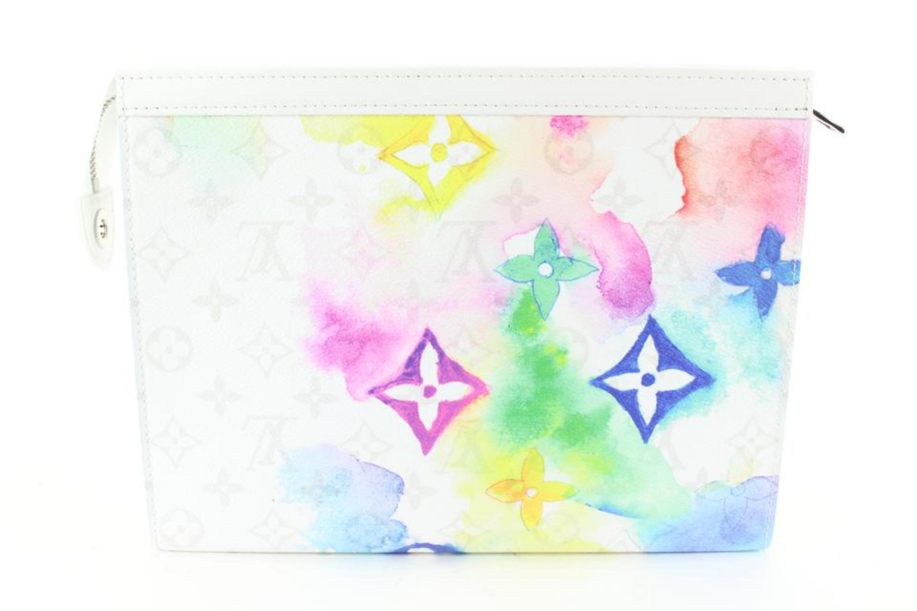 Louis Vuitton Virgil Abloh Monogram Watercolor Pochette Voyage Toiletry 88lk711s 2