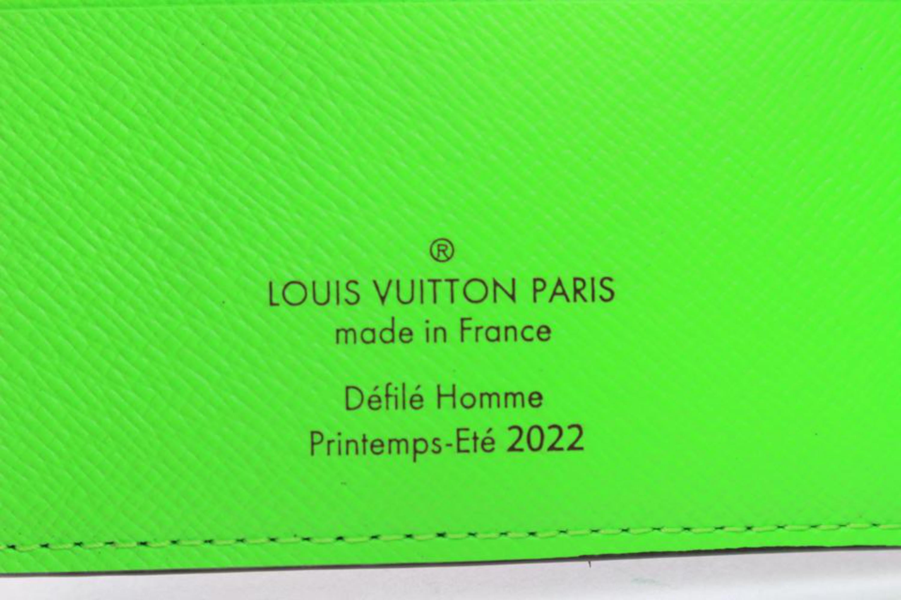 Louis Vuitton Virgil Abloh Neon Monogram Trunk L'oeil Multiple Wallet Men's 12lk 3