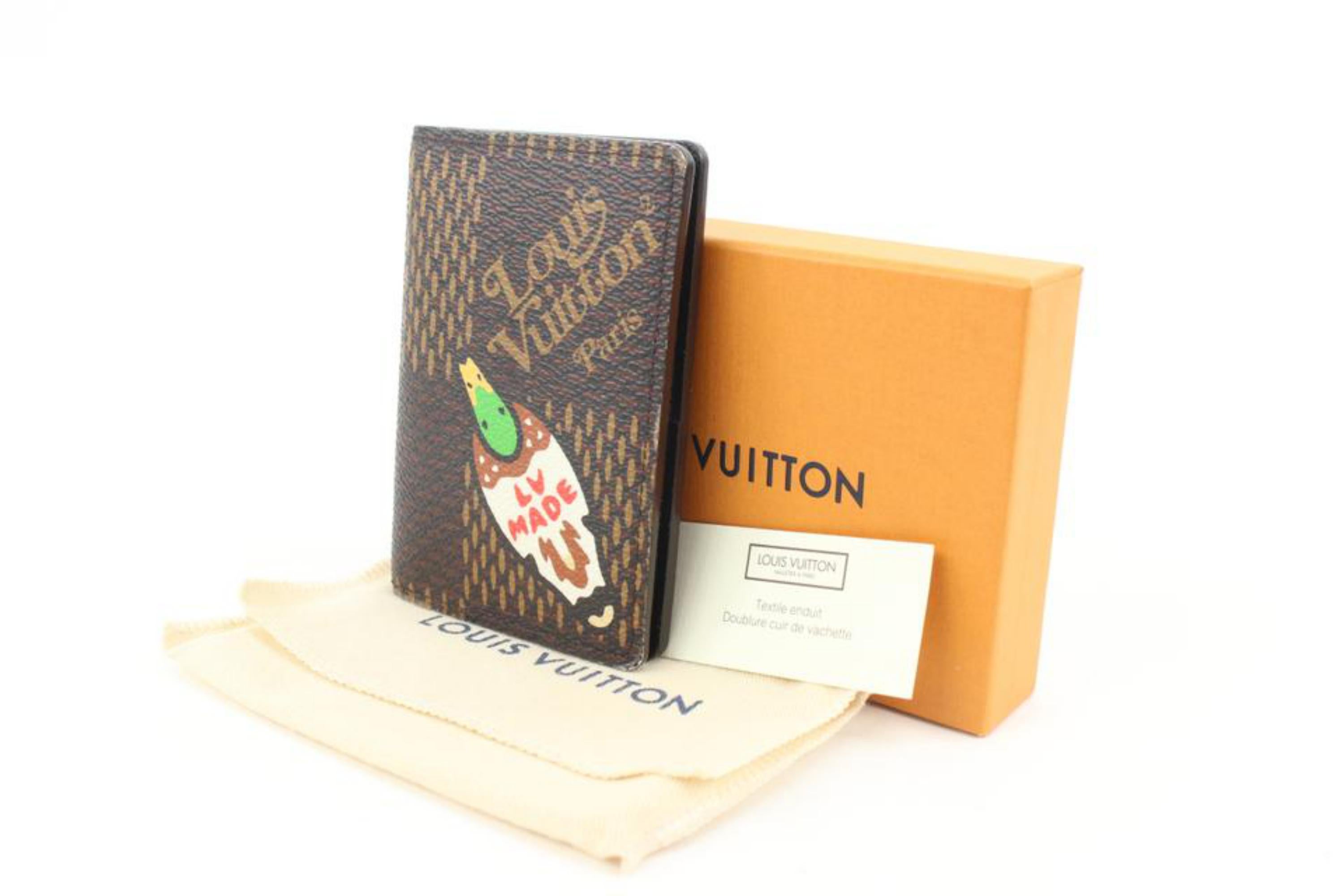 Louis Vuitton Virgil Abloh Nigo LV Made Damier Giant Duck Pocket Organizer 66lv2 For Sale 3