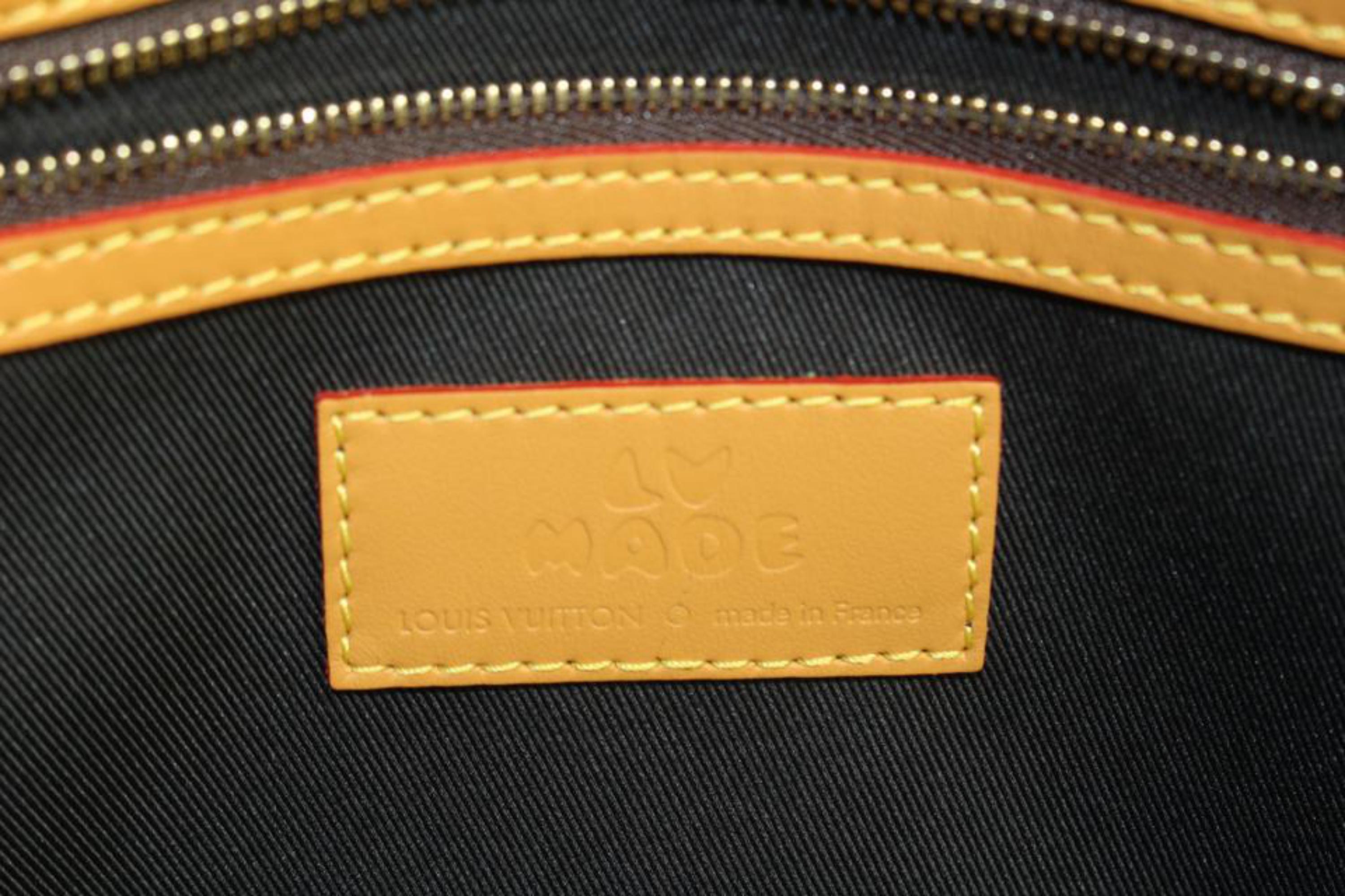 Louis Vuitton Virgil Abloh Nigo LV2 Reverse Monogram Stripe Keepall Bandouliere  For Sale 2
