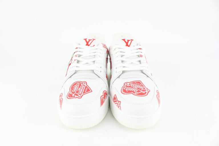 Louis Vuitton Virgil Abloh OG Trainer Black/Red/White Sneaker LVSz 11 = US  12