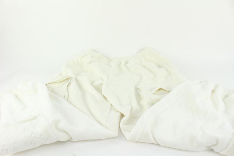 Louis Vuitton® 3d Monogram Stripe Accent Pajama Pants White. Size