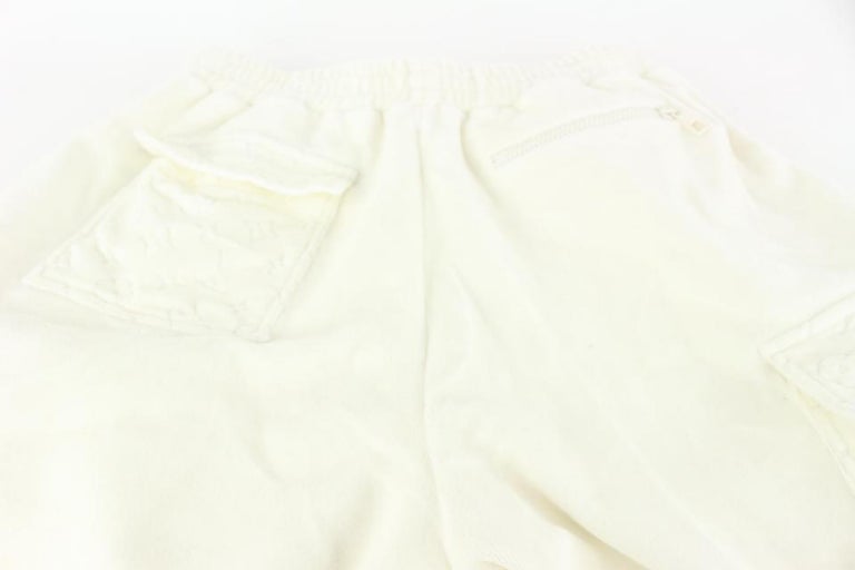 Louis Vuitton Monogram Cotton Pants White. Size 48