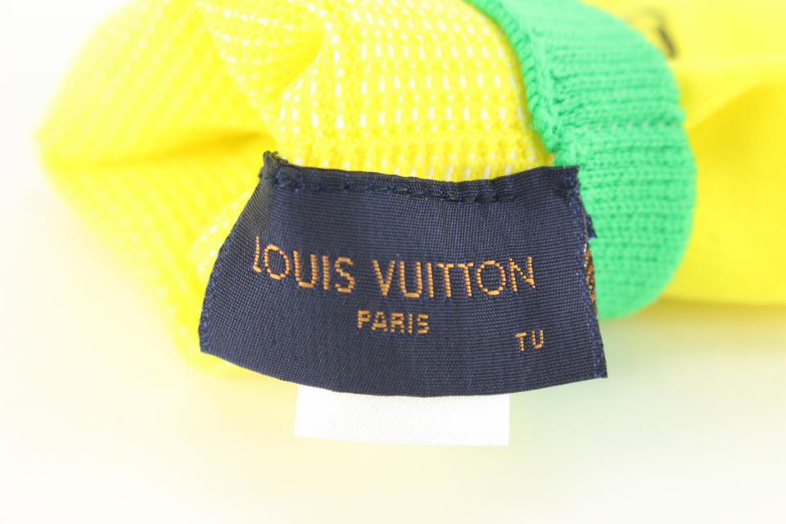Louis Vuitton Virgil Abloh Pop Up Work Gloves Yellow  x Green 2lz830s For Sale 7