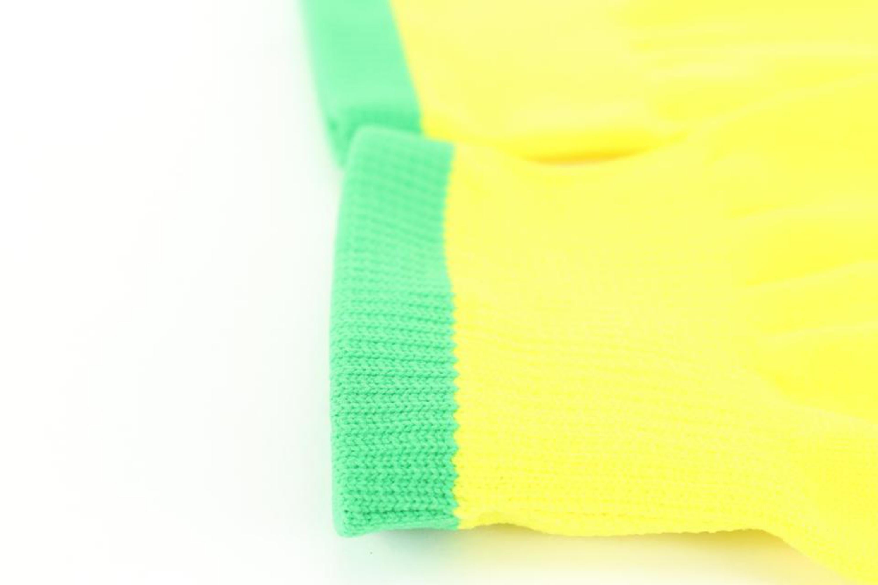 Women's or Men's Louis Vuitton Virgil Abloh Pop Up Work Gloves Yellow  x Green 2lz830s