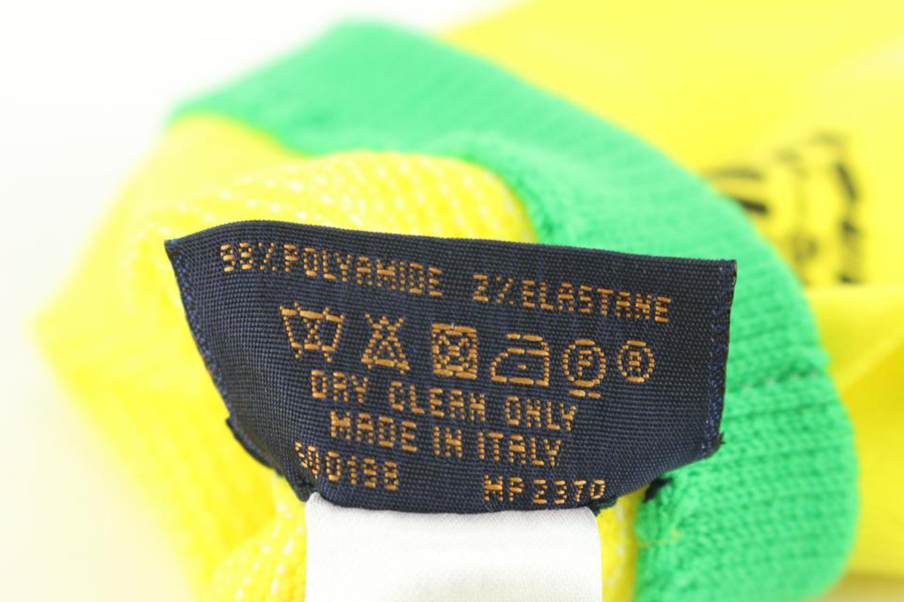 Louis Vuitton Virgil Abloh Pop Up Work Gloves Yellow  x Green 2lz830s For Sale 4