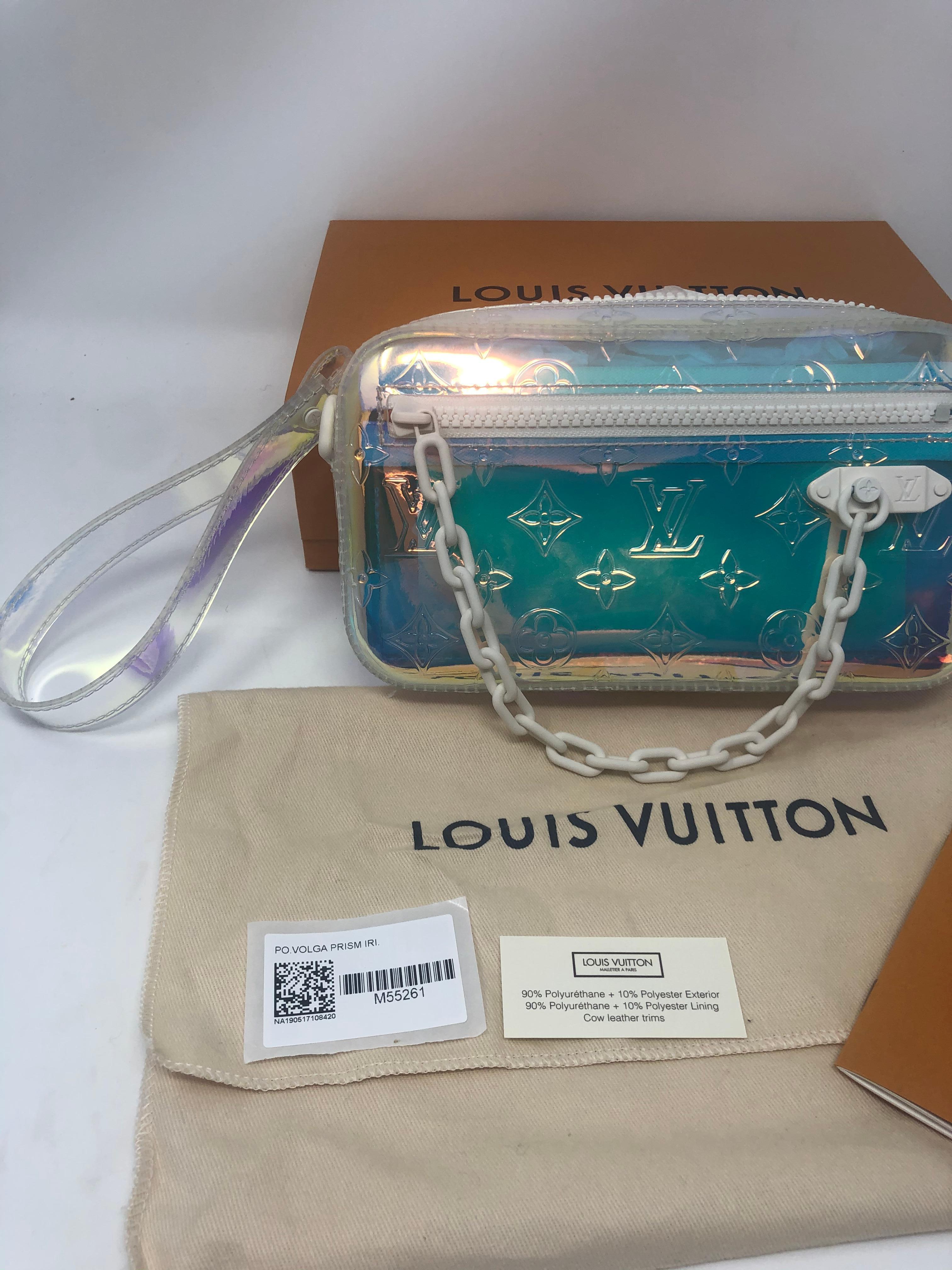 Louis Vuitton Virgil Abloh Prism Clutch. Brand new with tags. Sold out and limited. Includes original LV dust cover and box. Guaranteed authentic. 