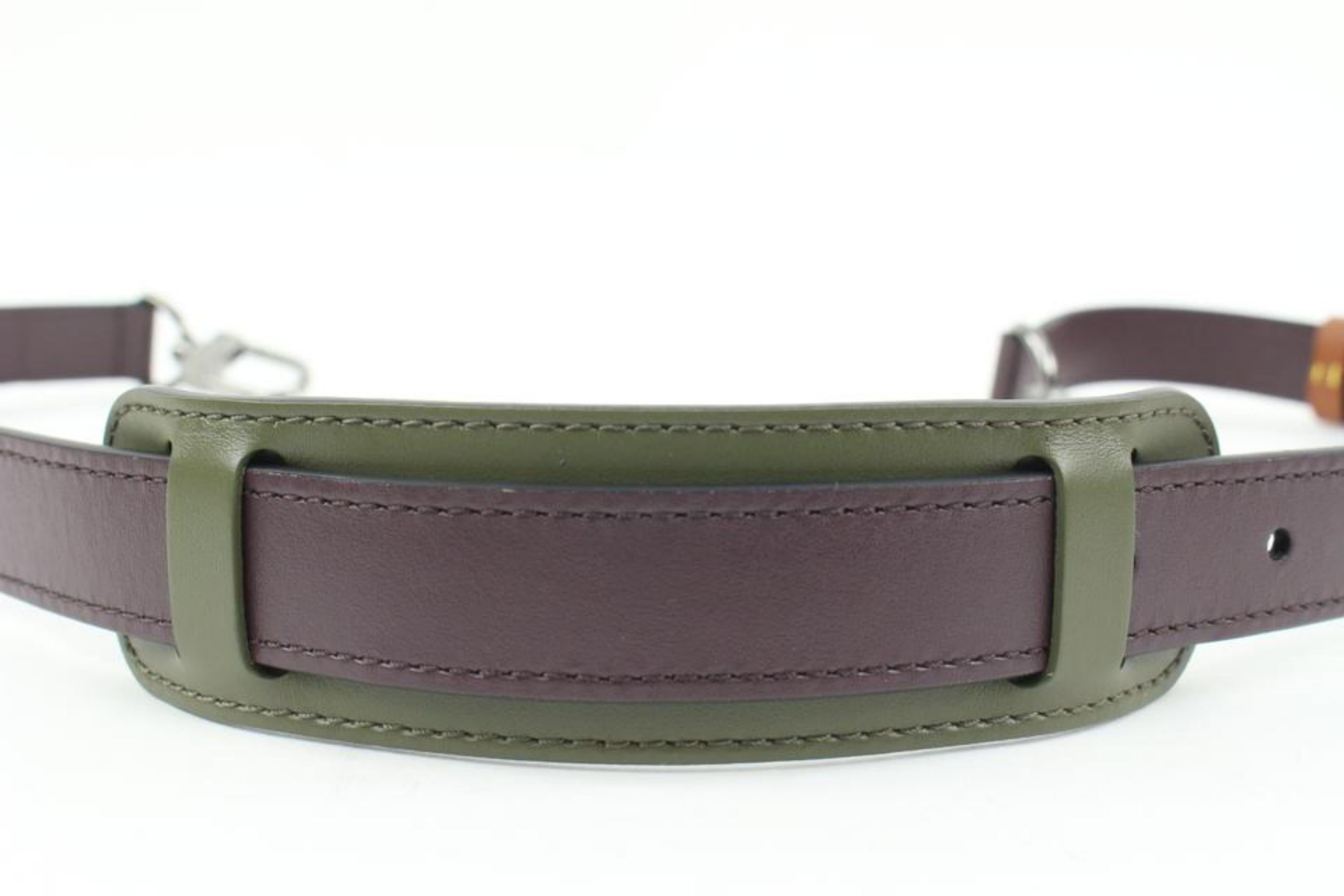 Women's Louis Vuitton Virgil Abloh Purple Green Patchwork Bandouliere Shoulder Strap  For Sale