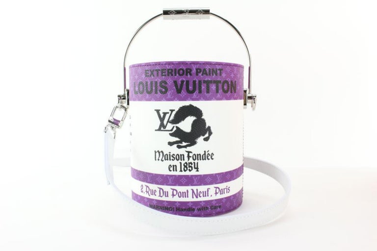 Louis Vuitton Virgil Abloh 2022 Purple Paint Can Handbag (LEZX) 144020007077 LH/DE