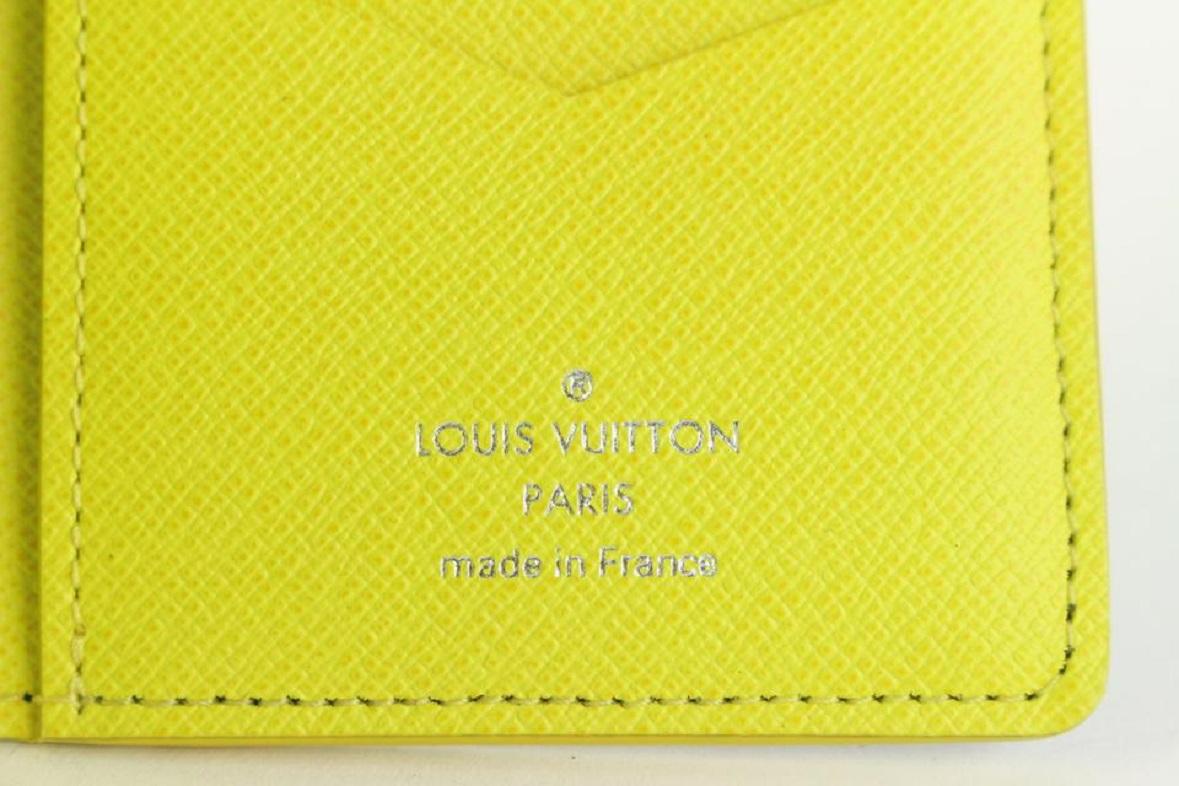 Gray Louis Vuitton Virgil Abloh Rainbow  Damier Graphite Pocket Organizer Card 92lv74