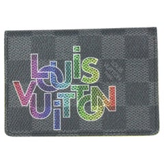 Louis Vuitton Virgil Abloh Rainbow  Damier Graphite Pocket Organizer Wallet 