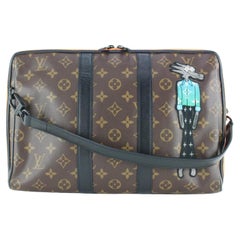 Louis Vuitton Keepall virgil abloh Dark brown Cloth ref.244549