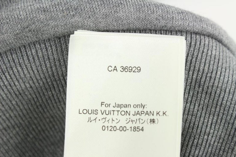 Louis Vuitton Virgil Abloh x Nigo Men's M Grey LV2 Printed Heart Sweatshirt  121l at 1stDibs
