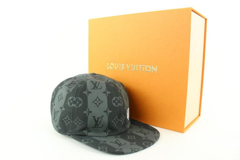 NWT Louis Vuitton Nigo Gray Stripe Monogram LV Made Logo Cap Hat 2021  AUTHENTIC
