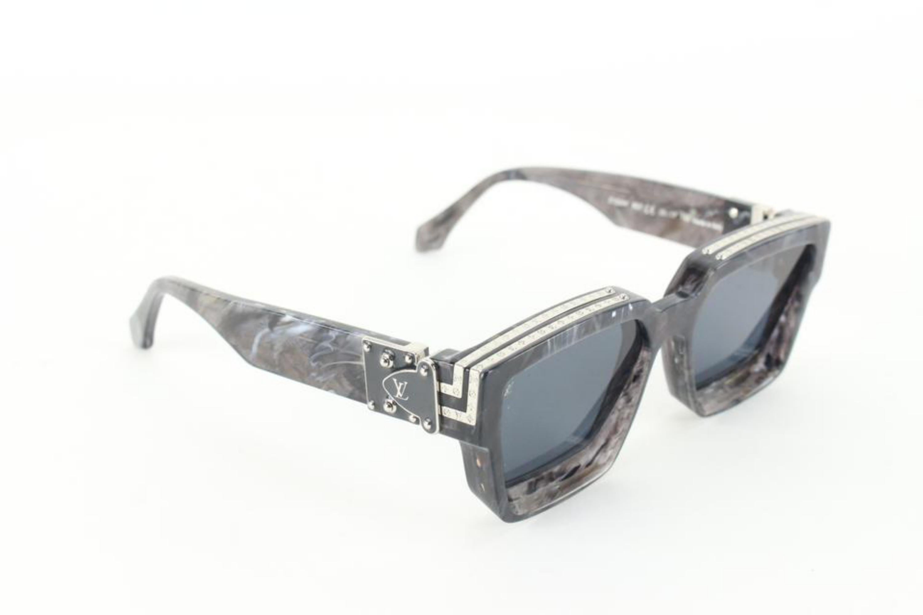 Louis Vuitton Virgil Abloh Z1326W Grey Marble 1.1 Millionaires Sunglasses 52lk81 2