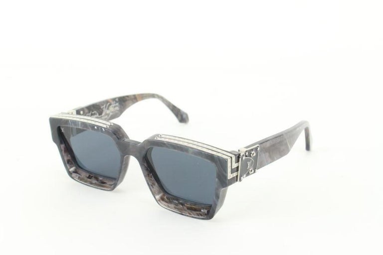 Louis Vuitton Virgil Abloh Z1326W Grey Marble 1.1 Millionaires at 1stDibs louis vuitton 1.1 sunglasses, louis vuitton millionaires sunglasses, virgil abloh glasses