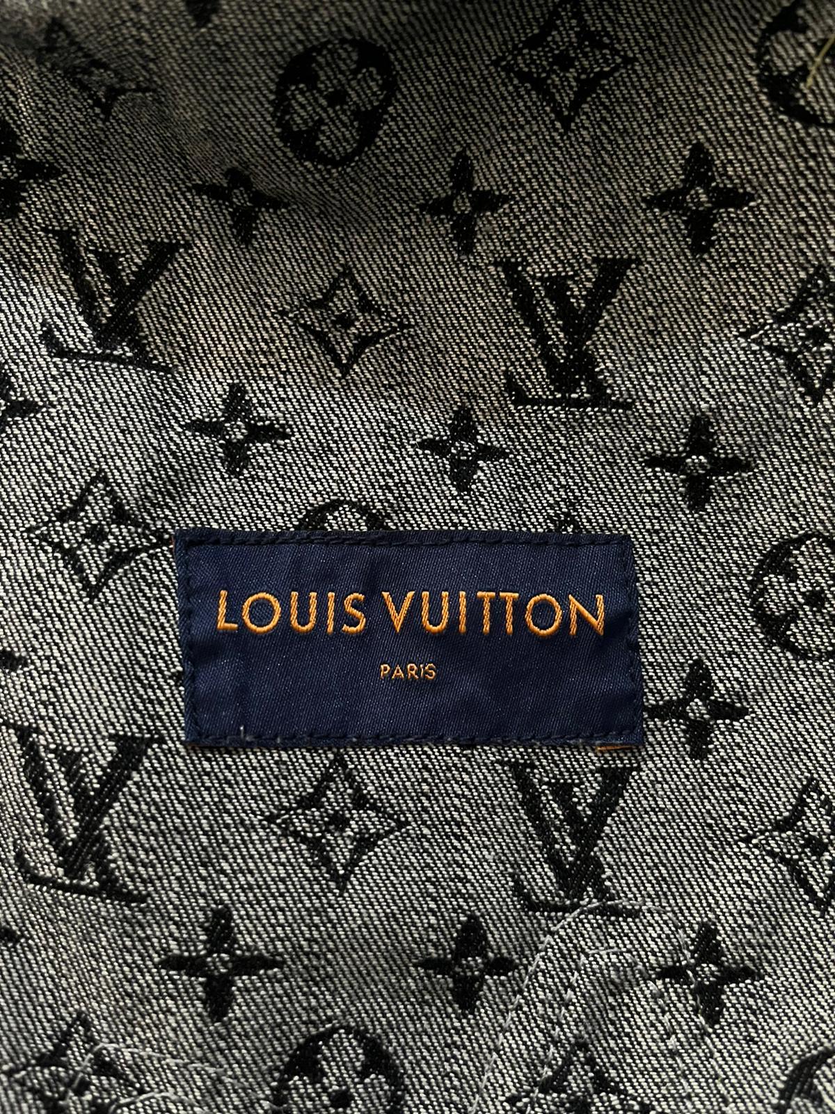 Louis Vuitton & Virgil Abolah Collaboration 'LV' Logo Denim Jacket 5