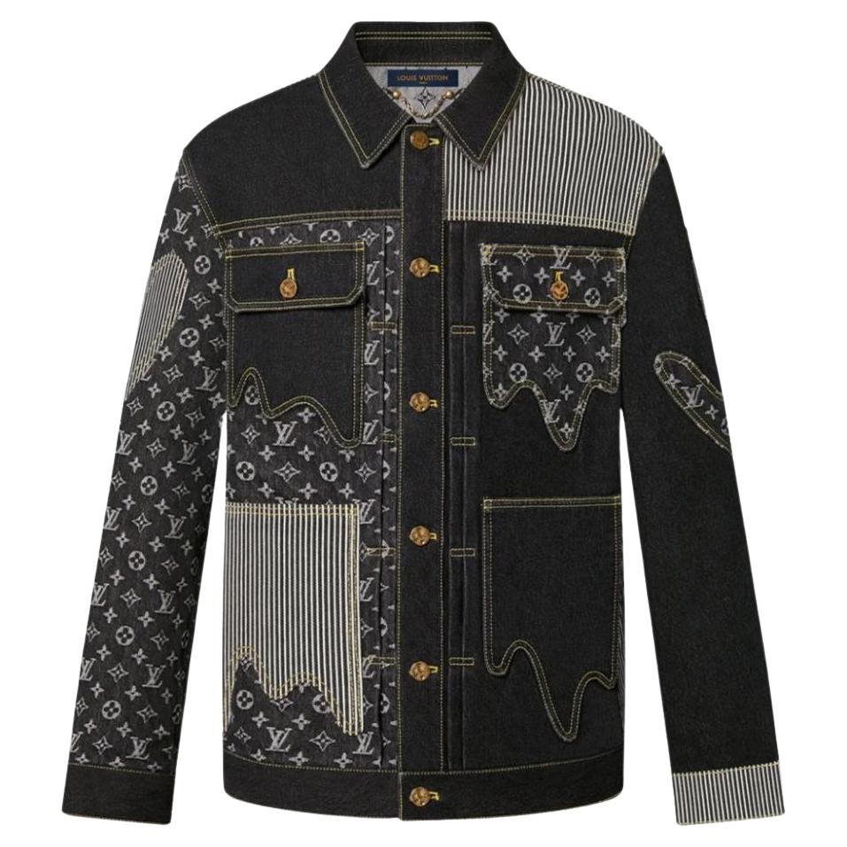 Authentic LouisVuitton Denim Jacket Men Size 54 Classic ReadytoWear   eBay