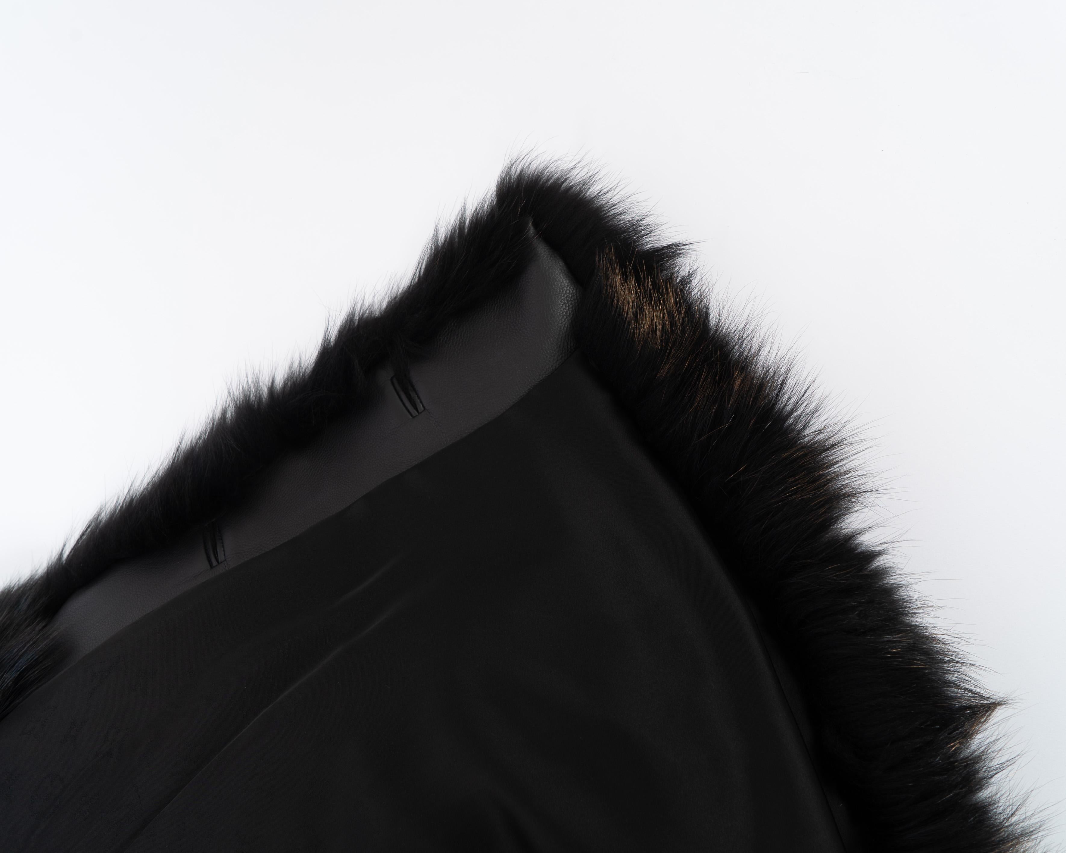 Louis Vuitton Virgil FW 2019 Runway Fur Jacket For Sale 3