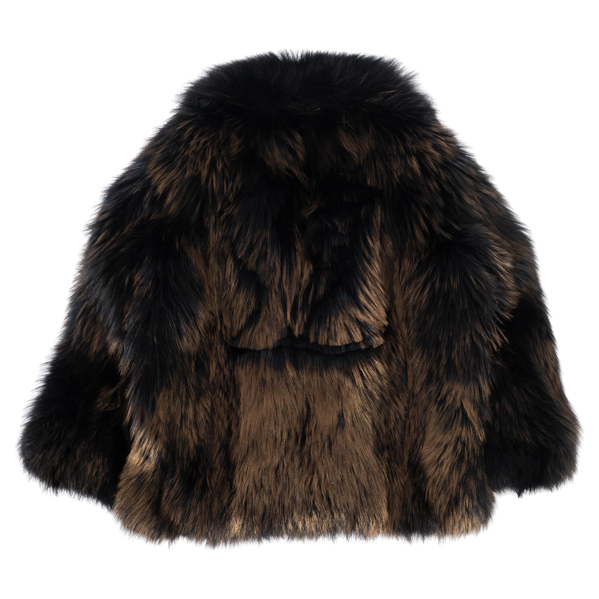 Louis Vuitton Virgil FW 2019 Runway Fur Jacket For Sale