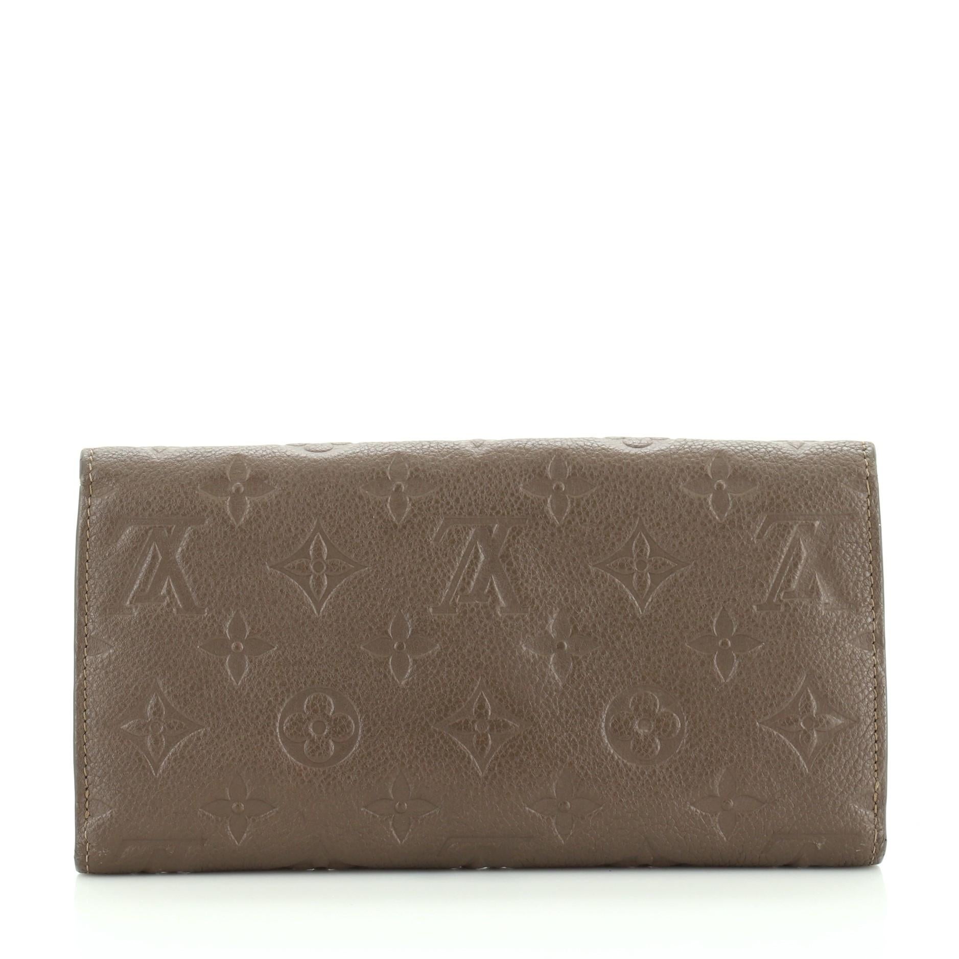 Gray Louis Vuitton Virtuose Wallet Monogram Empreinte Leather