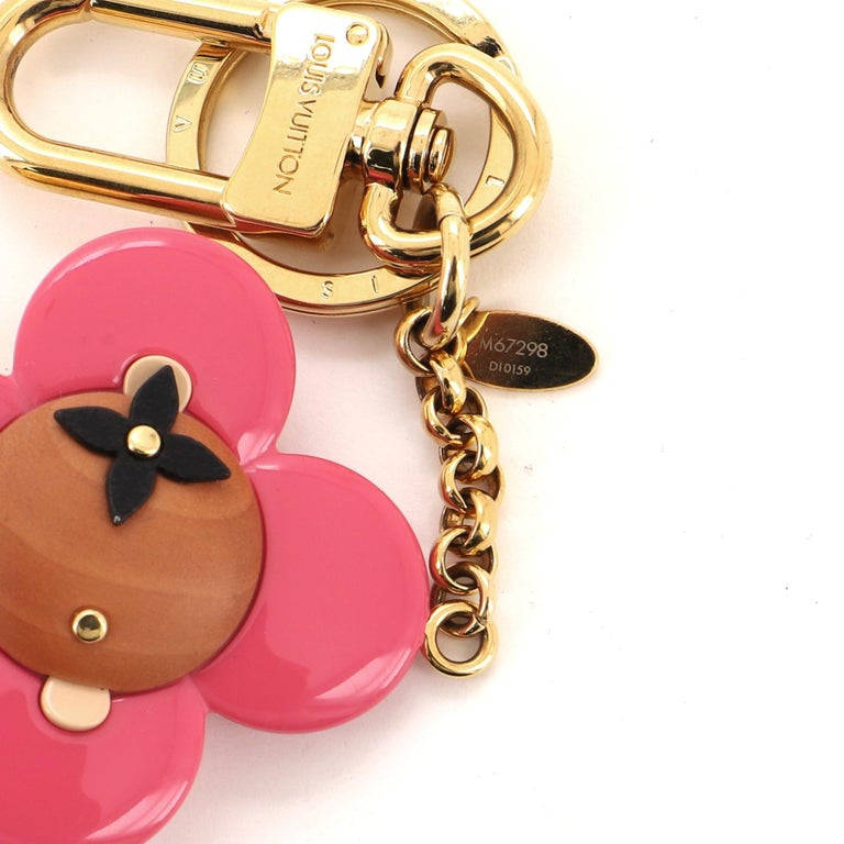 Louis Vuitton Pink Resin and Metal Vivienne Key Holder and Bag Charm -  Yoogi's Closet