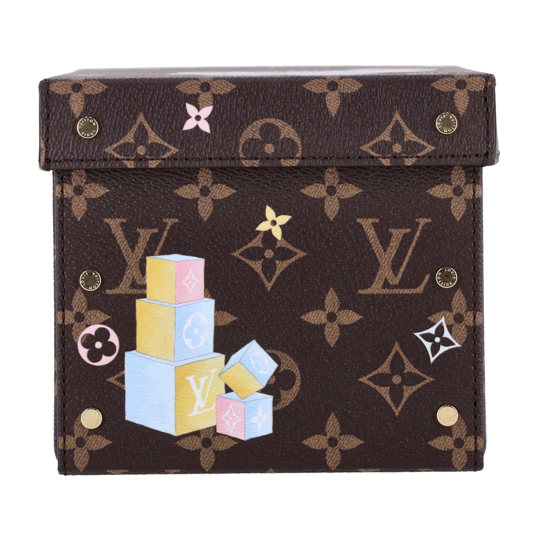 Women's or Men's Louis Vuitton Vivienne Triplets Monogram Coated Canvas Keepsake Cardboard Box