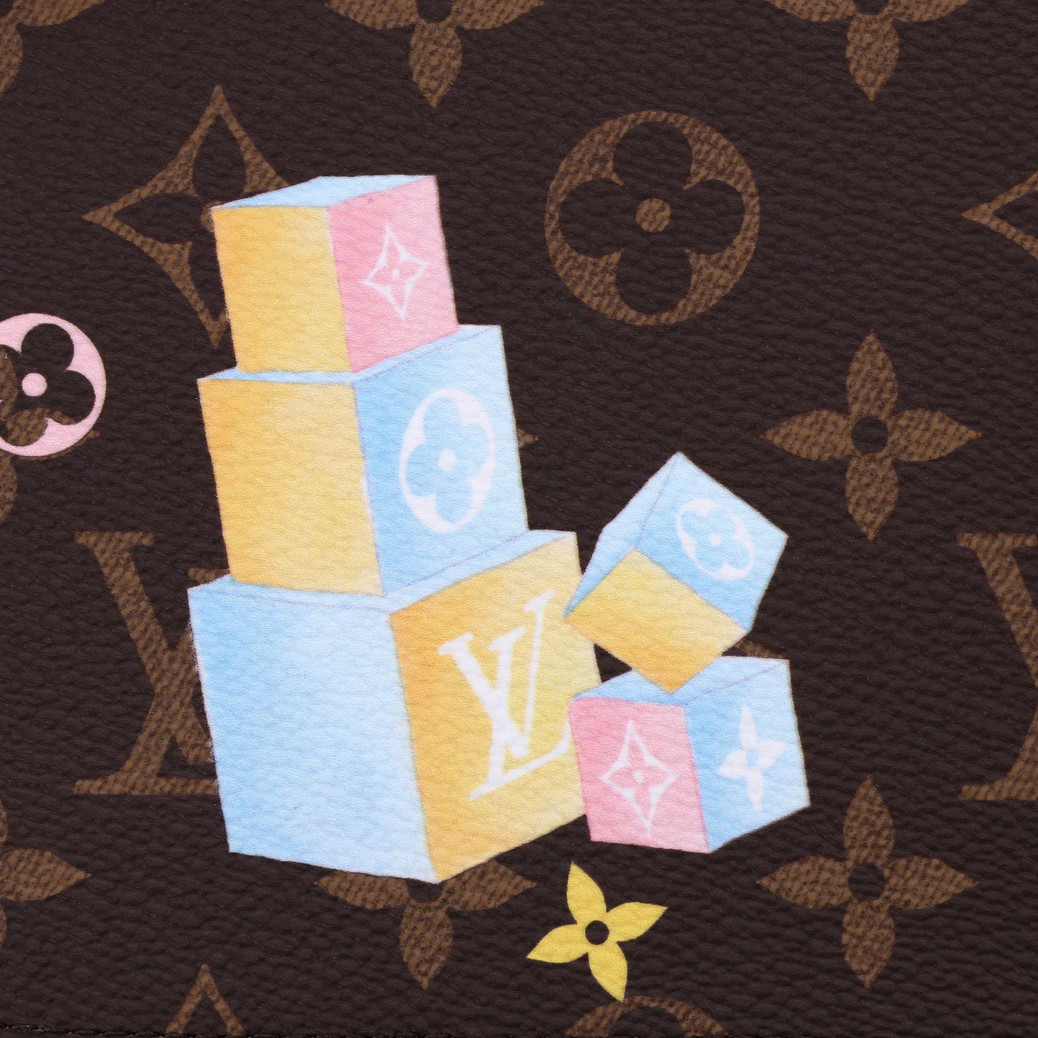 Louis Vuitton Vivienne Triplets Monogram Coated Canvas MM Desk Agenda Cover 1