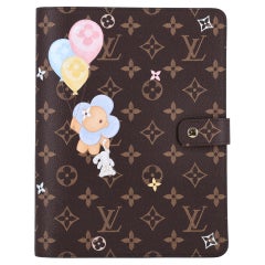 Louis Vuitton Vivienne Triplets Monogram Coated Canvas MM Desk Agenda Cover