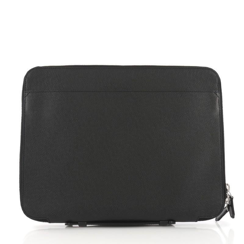 Louis Vuitton Vladimir Portfolio Bag Taiga Leather In Good Condition In NY, NY