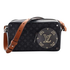 Louis Vuitton Volga On Strap Bag Monogram Eclipse Canvas with Monogram Leather
