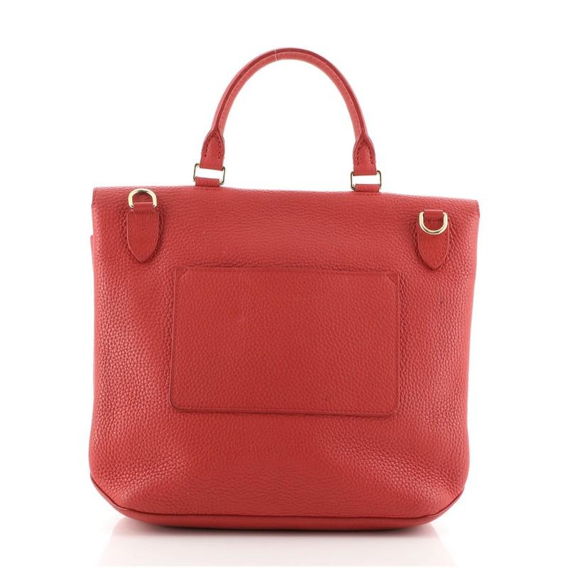 Red Louis Vuitton Volta Handbag Leather