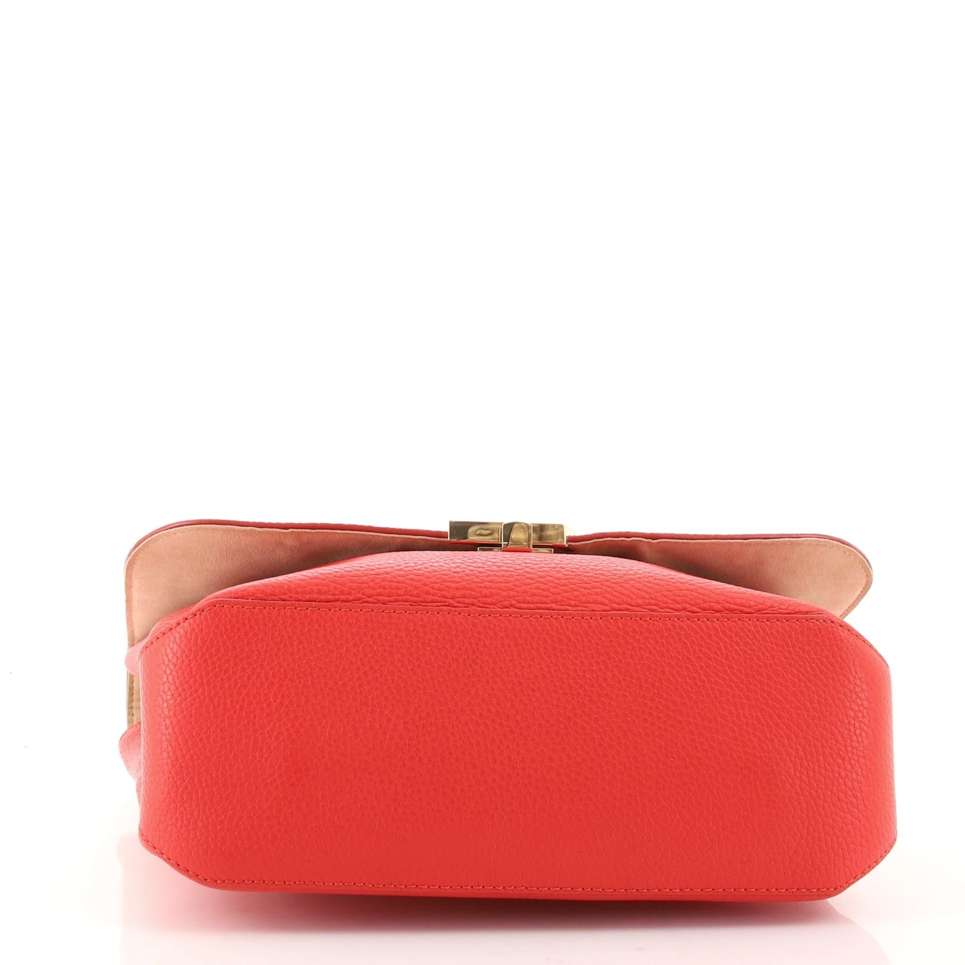 Red Louis Vuitton Volta Handbag Leather
