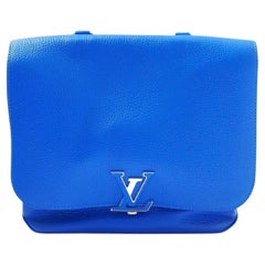 Used Louis Vuitton Volta Top Handle Bag Blue