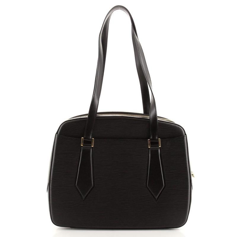 Black Louis Vuitton Voltaire Handbag Epi Leather