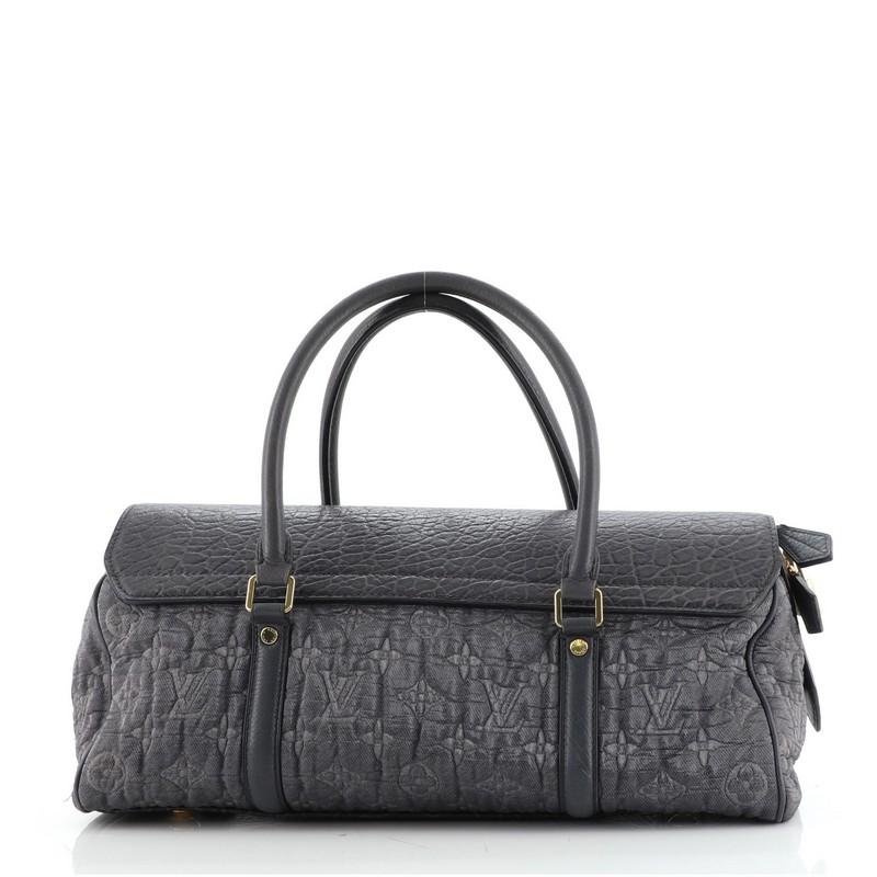 Black Louis Vuitton Volupte Beaute Handbag Limited Edition Monogram Jacquard