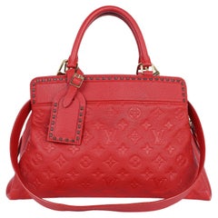 Cartera de piel Louis Vuitton Vosges Empriente Roja