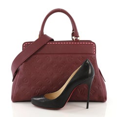 Louis Vuitton Vosges Handbag Whipstitch Monogram Empreinte Leather MM