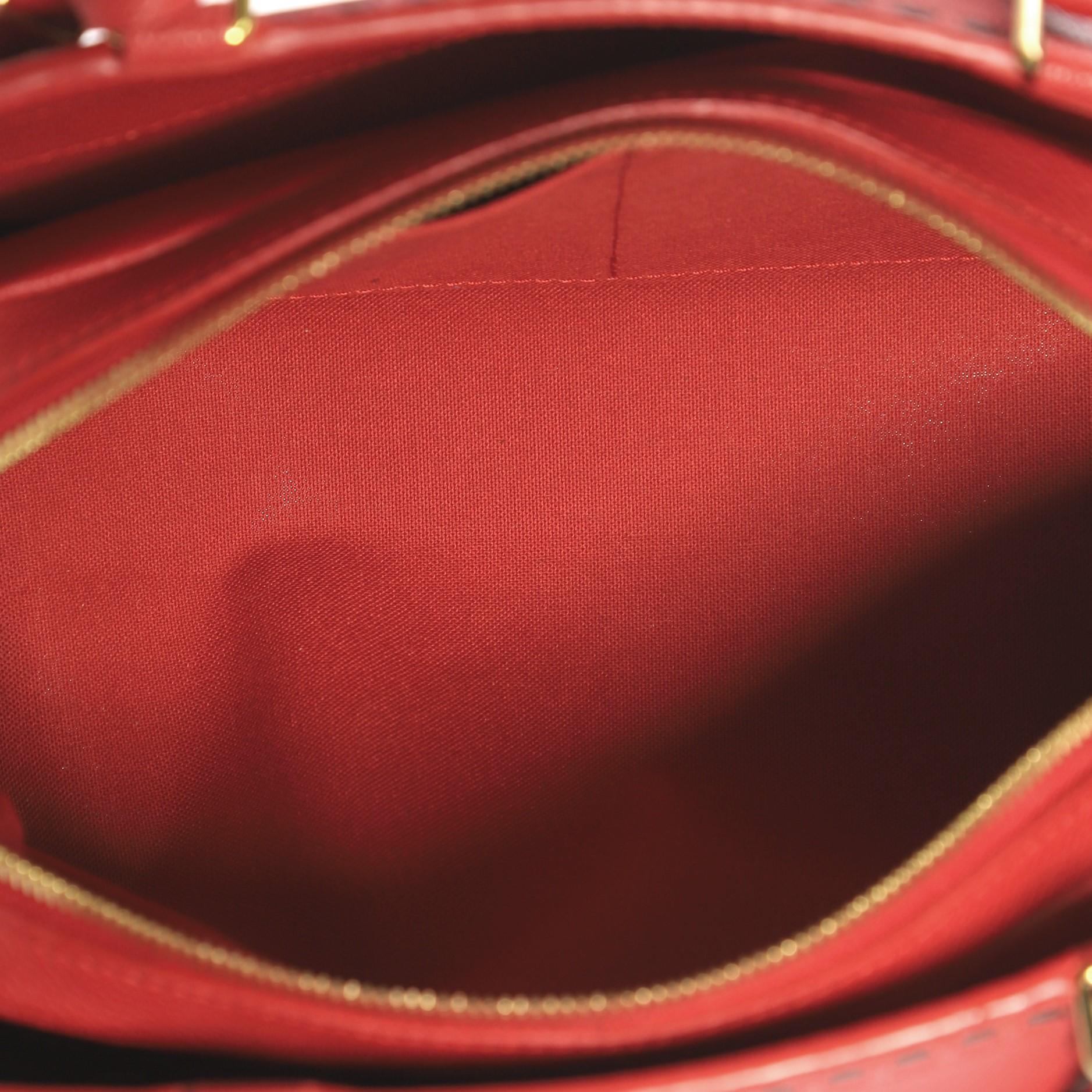 Women's or Men's Louis Vuitton Vosges Handbag Whipstitch Monogram Empreinte Leather MM