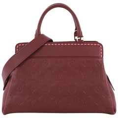 Louis Vuitton Vosges Handbag Whipstitch Monogram Empreinte Leather MM