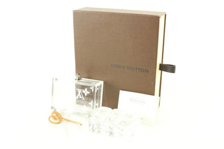 Authentic Louis Vuitton Limited Edition Clear Monogram Dice Set