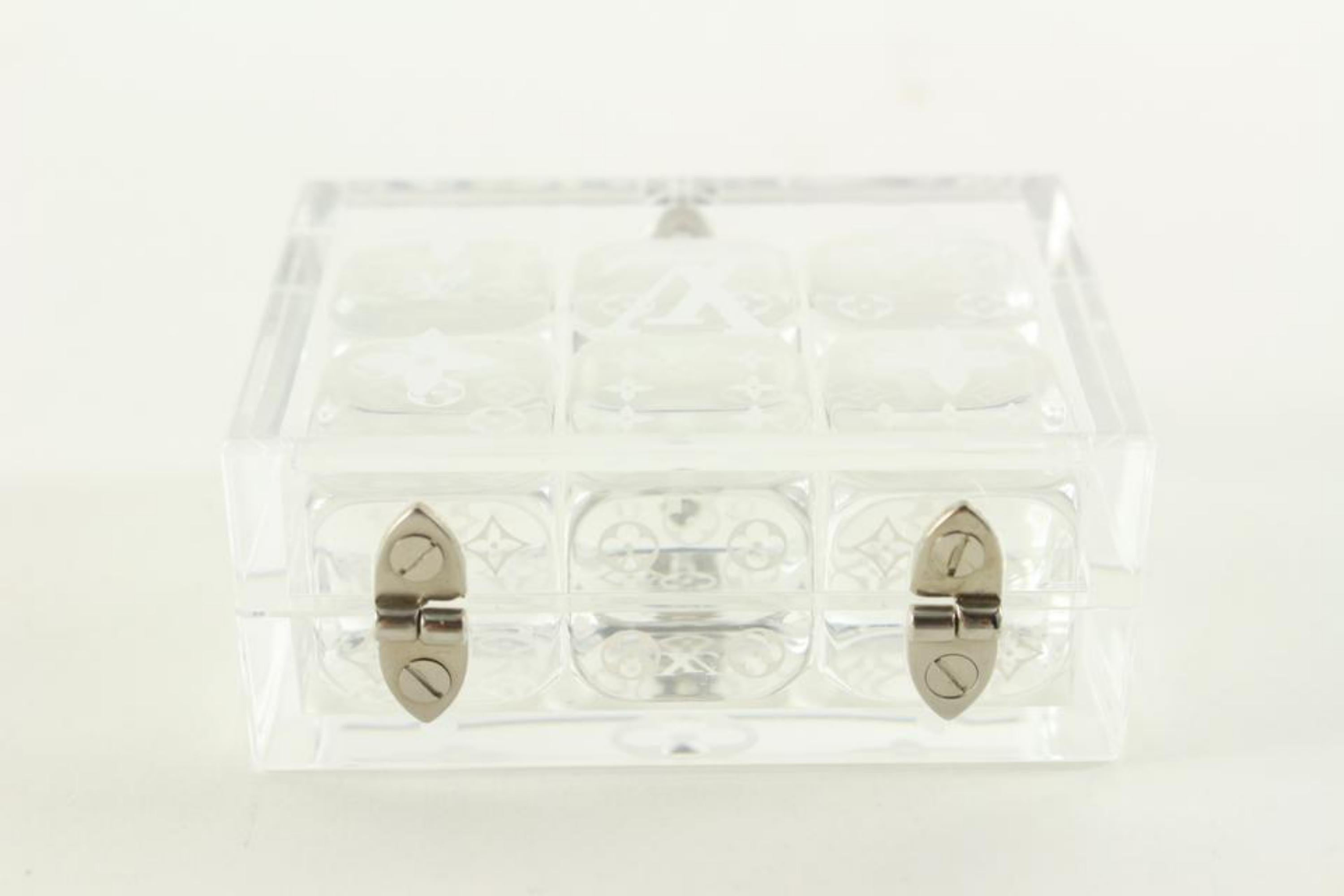 Women's or Men's Louis Vuitton Voyage Clear Monogram Dice Set 43lk624s