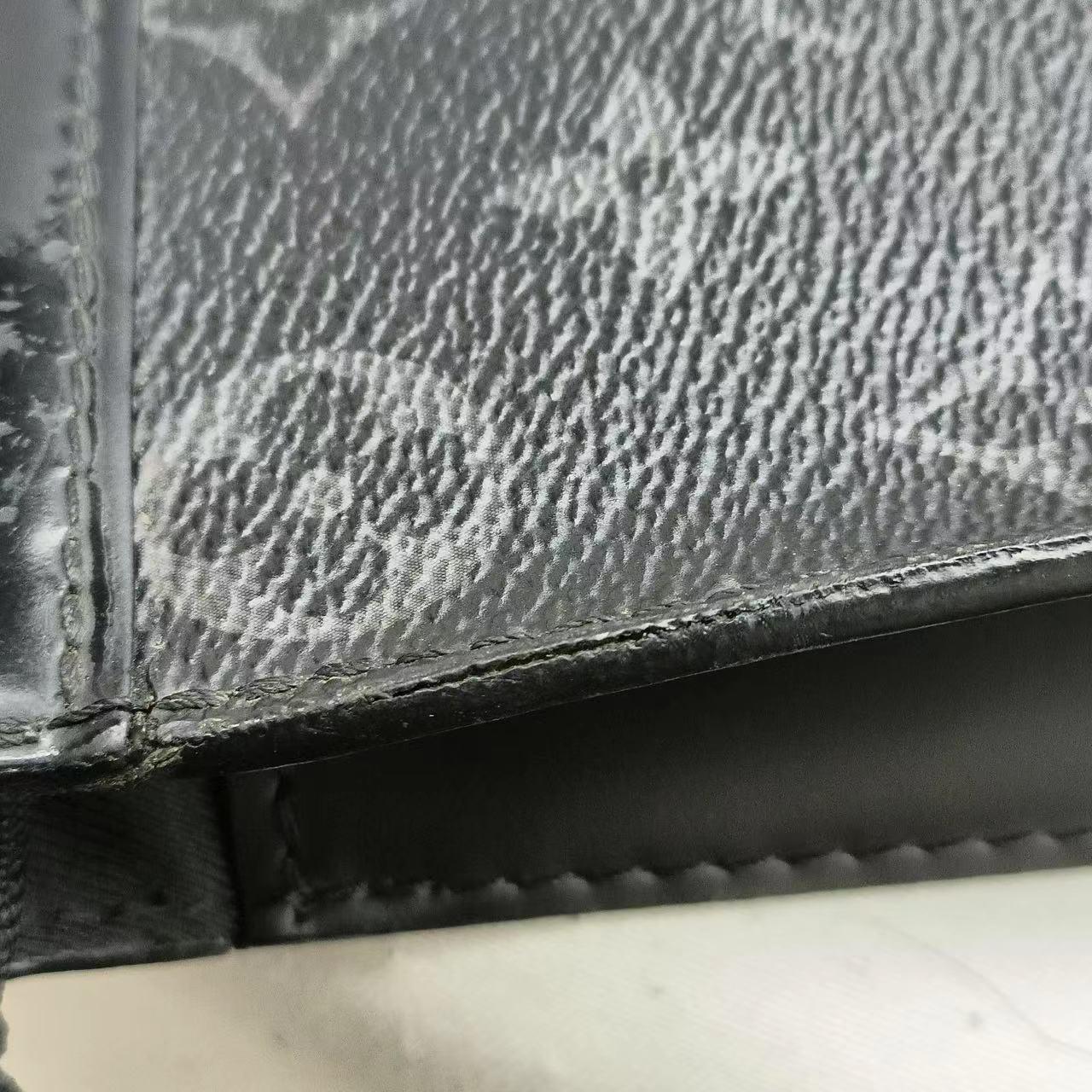 Louis Vuitton Voyage Clutch Black Monogram Men's 8