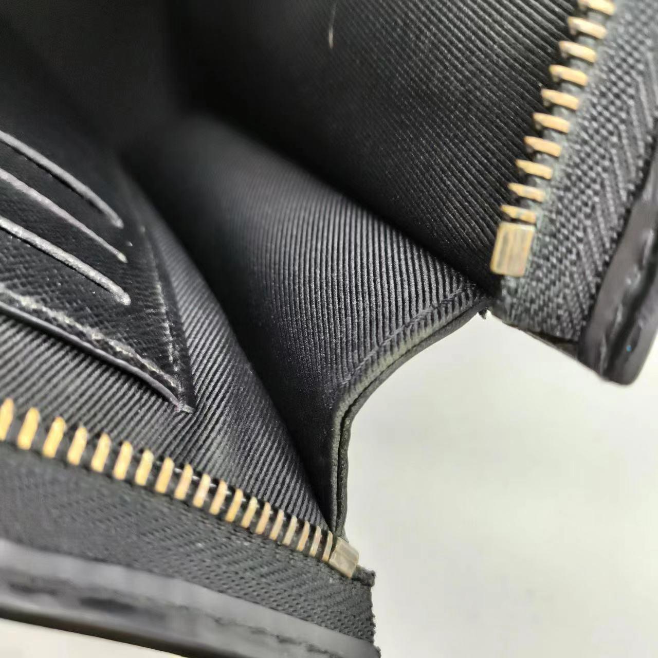 Louis Vuitton Voyage Clutch Black Monogram Men's 14