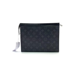 Louis Vuitton Voyage Clutch Black Monogram Men's