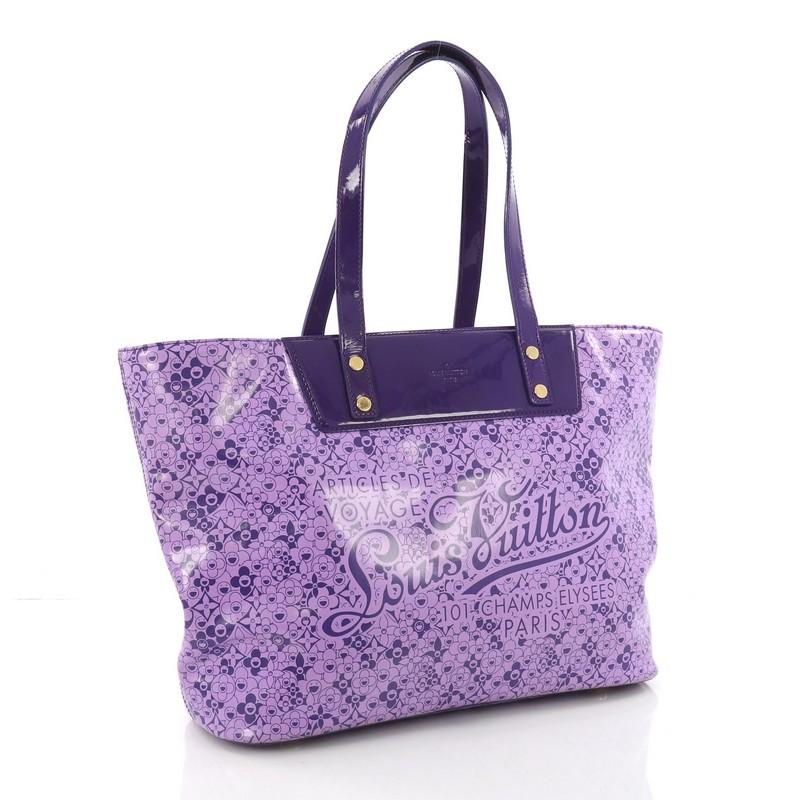 Purple Louis Vuitton Voyage Tote Cosmic Blossom PM