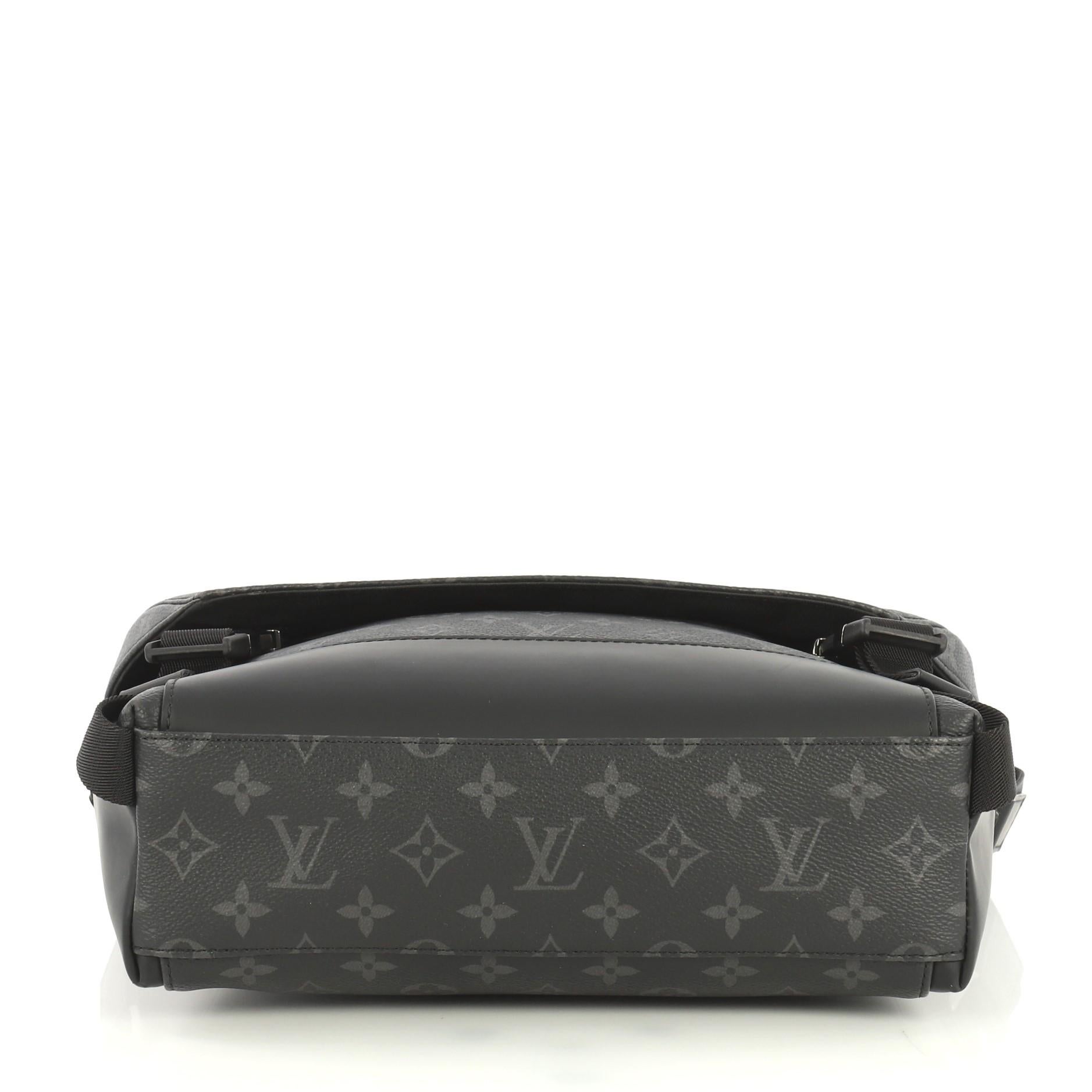 Louis Vuitton Voyager Messenger Bag Monogram Eclipse Canvas PM In Good Condition In NY, NY