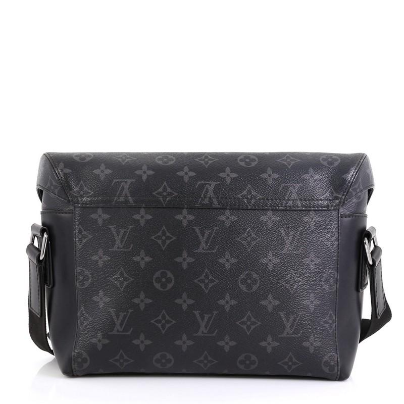 Louis Vuitton Voyager Messenger Bag Monogram Eclipse Canvas PM  In Good Condition In NY, NY